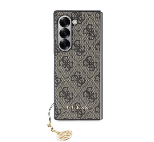 Guess 4G Charm Samsung Galaxy Z Fold 6 hátlap tok, barna