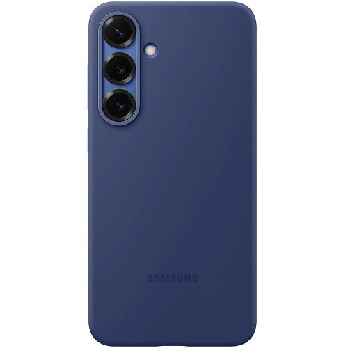 Samsung Galaxy S25 Silicone Cover, gyári szilikon tok, sötétkék