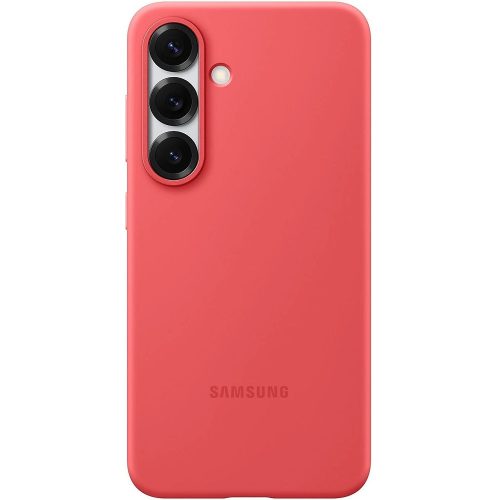 Samsung Galaxy S25 Silicone Cover, gyári szilikon tok, piros