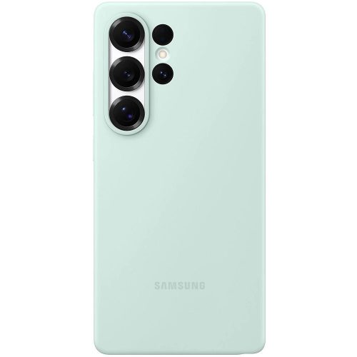 Samsung Galaxy S25 Ultra Silicone Cover, gyári szilikon tok, menta