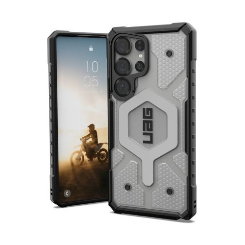 UAG Pathfinder MagSafe Samsung Galaxy S25 Ultra clear hátlap tok, ezüst