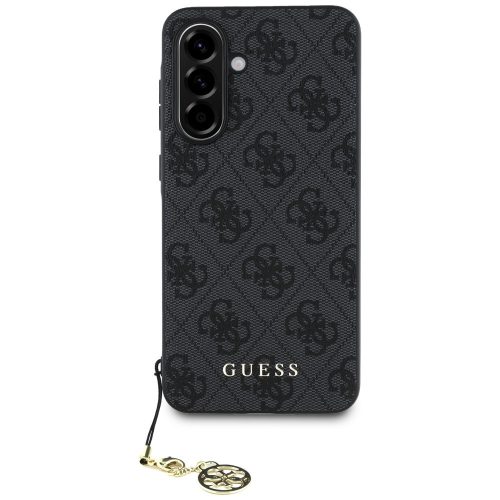 Guess 4G Charms Collection Samsung Galaxy A56 kemény hátlap tok, fekete