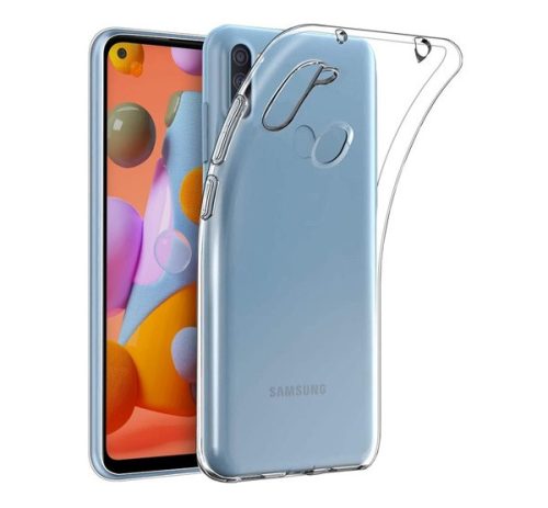 Samsung A115 Galaxy A11 Ultra Slim 0,5mm szilikon tok, átlátszó