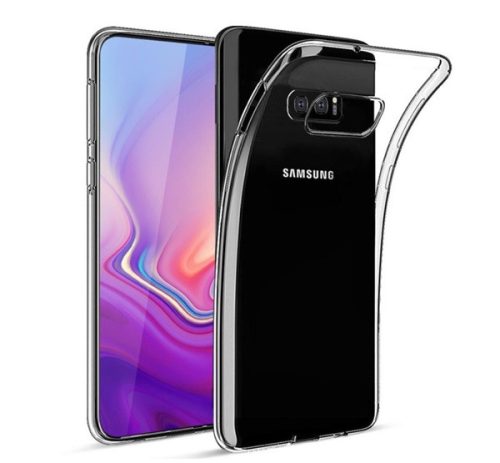 Samsung G770 Galaxy S10 Lite Ultra Slim 0,5mm szilikon tok, átlátszó