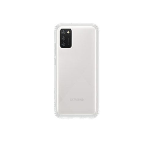 Samsung Galaxy A02s Soft Clear gyári szilikon tok, átlátszó, EF-QA026TTE