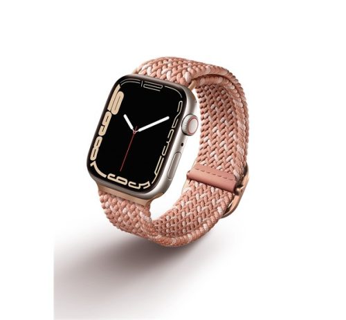 Uniq Aspen Designer Edition fonott szíj Apple Watch 38/40/41mm, rózsaszín