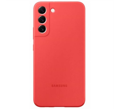 Samsung Galaxy S22+ Silicone Cover, gyári szilikon tok, piros, EF-PS906TP