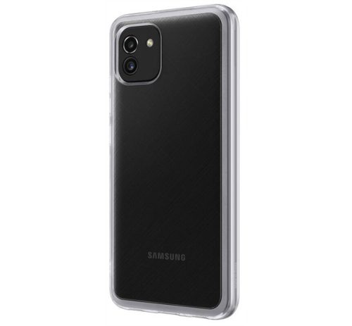 Samsung Galaxy A03 Soft Clear gyári szilikon tok, átlátszó, EF-QA036TT