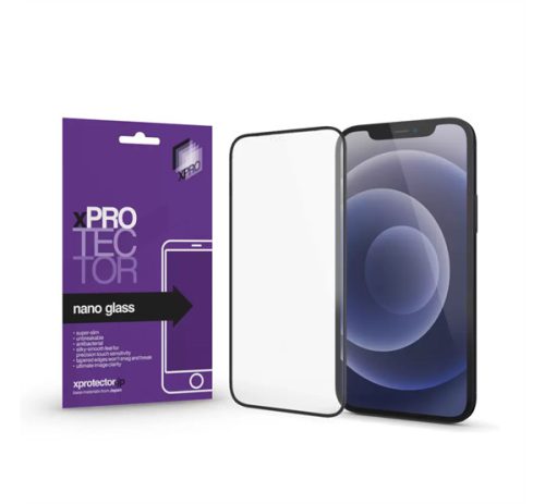 Samsung Galaxy A02s/A03s/A03 Xprotector Nano Glass kijelzővédő fólia fekete kerettel