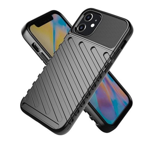 Forcell Thunder hátlap tok Apple iPhone 11, fekete