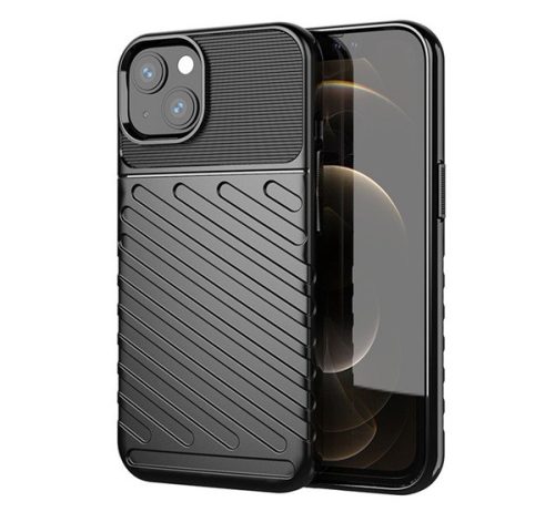 Forcell Thunder hátlap tok Apple iPhone 14, fekete