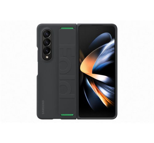 Samsung Galaxy Z Fold4 Silicone Grip, gyári szilikon tok, fekete, EF-GF936TB