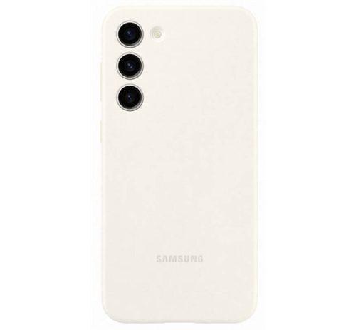 Samsung Galaxy S23+ Silicone Case, gyári szilikon tok, krém, EF-PS916TU