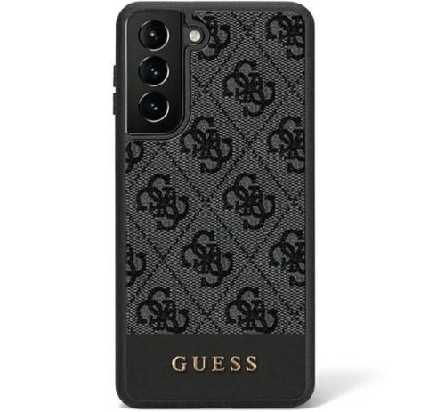 Guess 4G Stripe Samsung Galaxy S23 szilikon tok, fekete