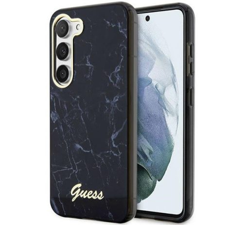 Guess Marble Samsung Galaxy S23 hátlap tok , fekete