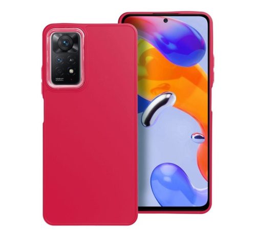 Frame Xiaomi Redmi Note 11 Pro/11 Pro 5G közepesen ütésálló tok kameravédő kerettel, magenta