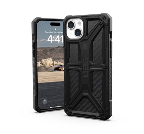 UAG Monarch Apple iPhone 15 Plus hátlap tok, carbon fiber