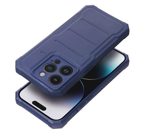 Heavy Duty Apple iPhone 15 Plus ütésálló szilikon tok, kék