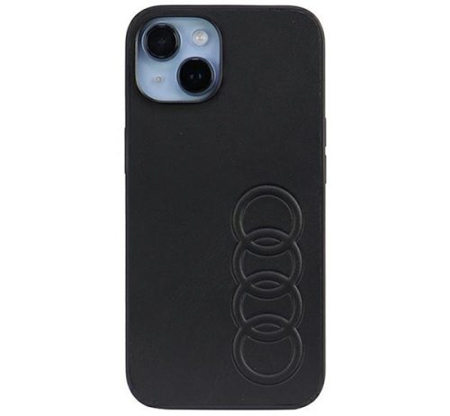 Audi Synthetic Leather Apple iPhone 13 / 14 / 15 tok, fekete