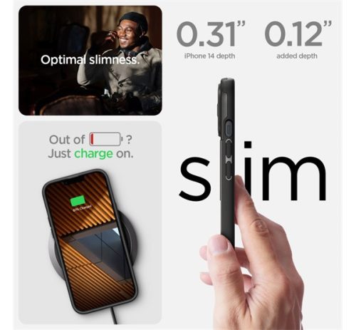 Spigen Optik Armor Samsung Galaxy S24 Ultra tok, fekete