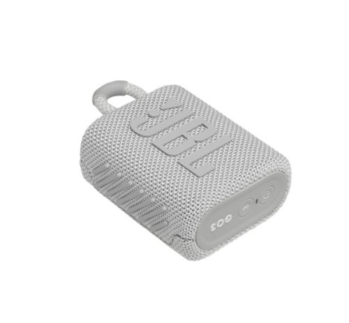 JBL Go 3 hordozható bluetooth hangszóró , 4.2W, fehér, JBLGO3WHT