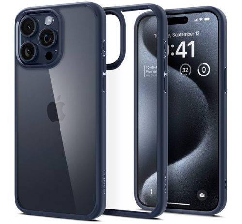 Spigen Ultra Hybrid Apple iPhone 15 Pro Max tok, Navy, sötétkék