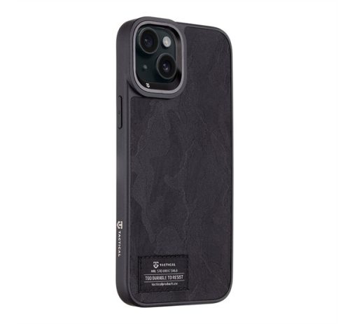 Tactical Camo Troop Apple iPhone 15 Plus hátlap tok, fekete