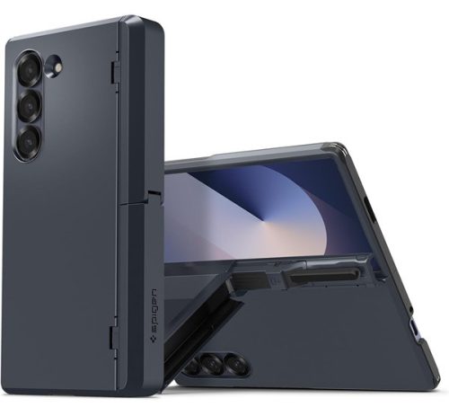 Spigen Tough Armor Pro tok, Samsung Galaxy Fold (2024) tok, Metal Slate, sötétkék