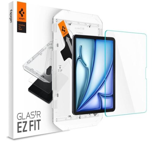 Spigen Apple Glas.tR EZ Fit  iPad Air 11" (2024) tempered kijelzővédő fólia felhelyező kerettel (1db)