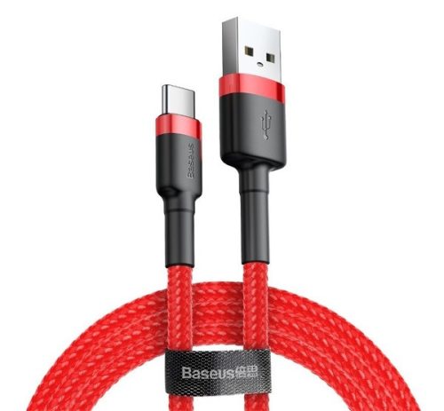 Baseus Cafule USB / Type-C töltő- és adatkábel 2A, 2m, piros